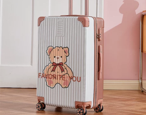 【狂欢价】行李箱拉杆箱女万向轮卡通小熊子母...