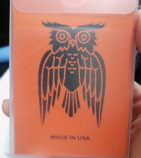 aop猫头鹰花切扑克仅拆不缺包邮 关联:b...