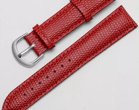 工厂现货 真皮表带蜥蜴纹头层小牛皮男防水表...