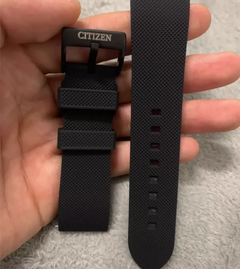 西铁城表带橡胶银色针扣快拆生耳表带 【尺寸...