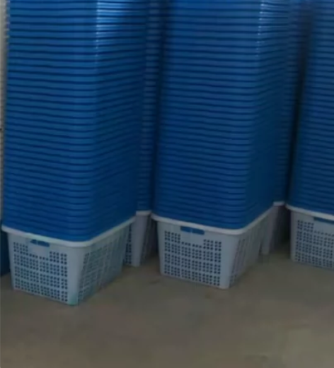 加厚塑料箩筐大号镂空长方形周转筐水果蔬菜篮...