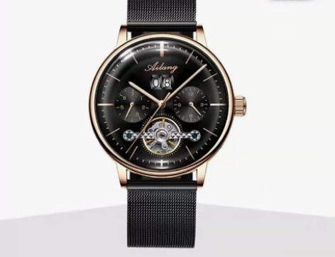 艾浪陀飞轮手表男士机械表全自动新款正品镂空...