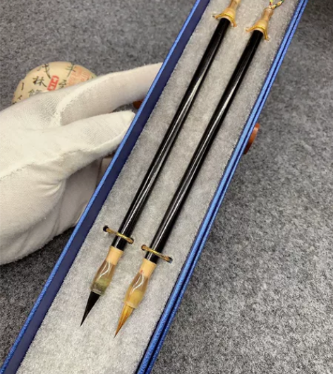 紫毫小楷狼毫毛笔亏本清，抄经瘦金体毛笔含泪...