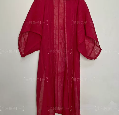 （出换）春山集汉服鹅冠红褙子l码 全新仅试...