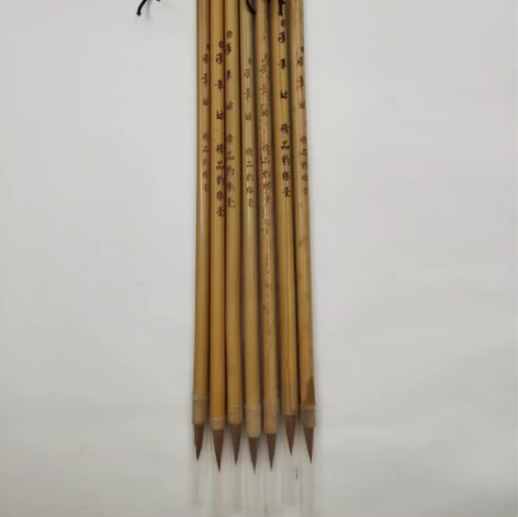 毕业季全新老毛笔处理：汉笔坊笔5支，200...