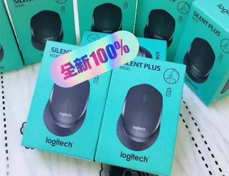 全新未拆封罗技M330无线鼠标静音鼠标办公...