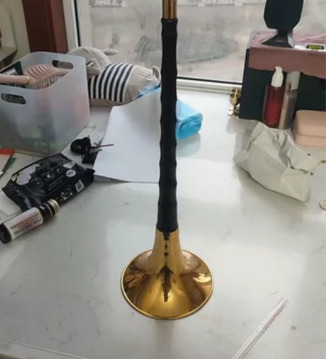 仇先生唢呐直播间购买的精品老红木降B调唢呐...