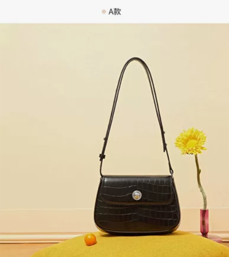 稻草人包包女新款秋冬百搭小包法式通勤单肩包...