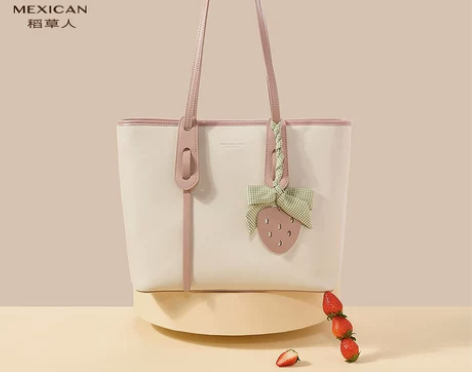 稻草人包包女士百搭高级感单肩包大学生女包手...