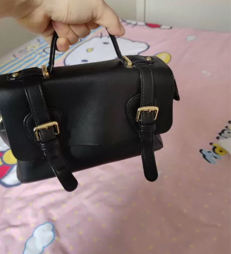 复古邮差包2023新款小众设计剑桥包单肩斜...