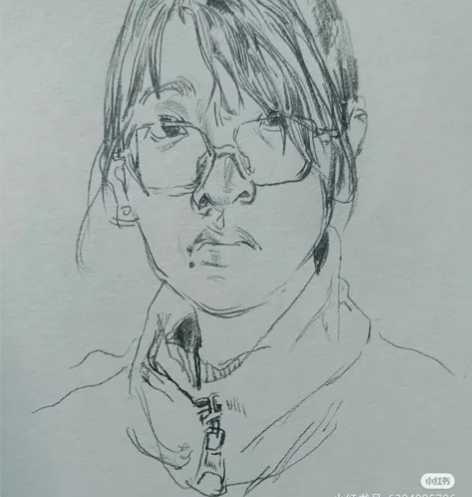 美院学生纯手绘肖像头像肖像速写定制，包像包...