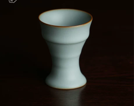 汝窑茶杯陶瓷开片可养景德镇汝瓷功夫茶品茗杯...