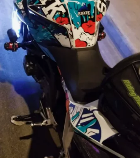 雅马哈r1钛合金排气 无损改装在黄龙600...