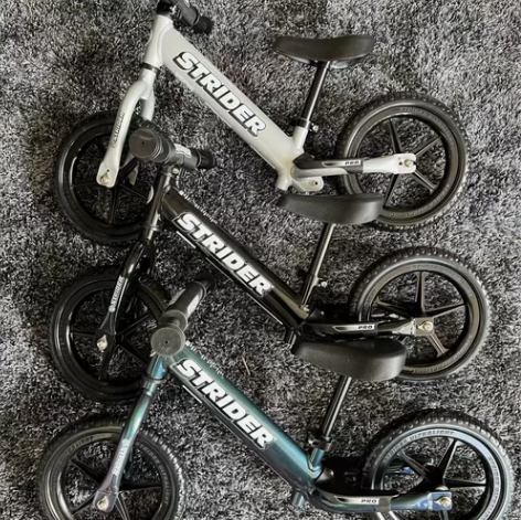 正版STRIDER儿童平衡车PRO，翡翠绿...