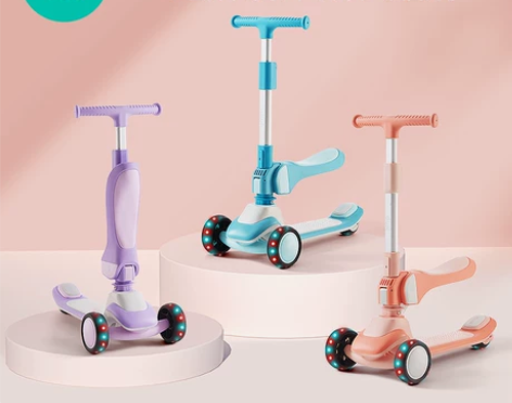 可优比儿童滑板车1-3-6岁宝宝宽轮溜溜车...