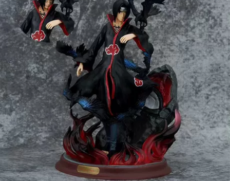 殿堂乌鸦鼬双头火影忍者宇智波鼬手办雕像摆件...