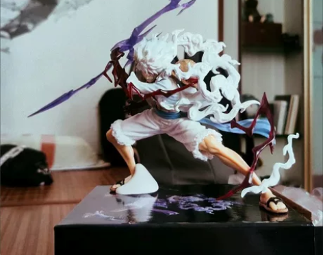 海贼王紧握雷电五档尼卡路飞动漫手办雕像模型...