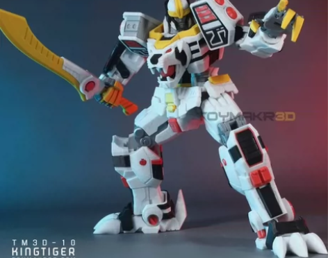 3d打印机甲虎王 变形金刚 亲子互动组装 ...