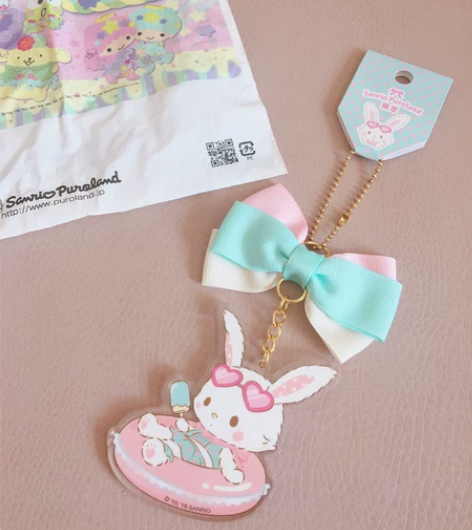 日本三丽鸥Sanrio许愿兔游泳圈挂件钥匙...