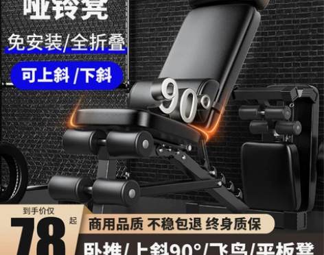 哑铃凳卧推凳仰卧起坐辅助器健身器材家用椅子...