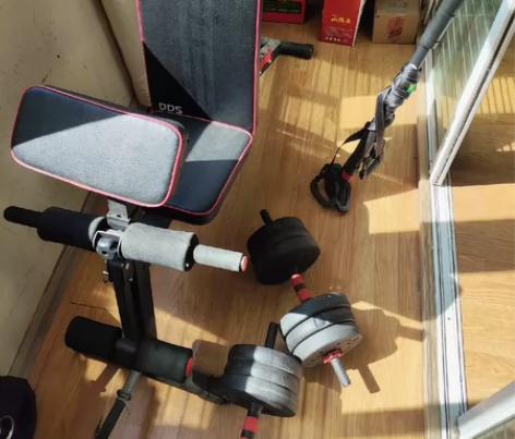 多德士哑铃凳 带牧师，腿举靠背最底下有个小...