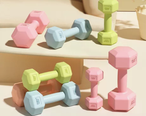 【哑铃特价活动】全新包邮彩色哑铃女士小哑铃...