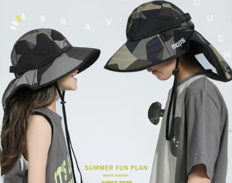 OOPS儿童大披肩速干迷彩户沙滩外露营遮阳...