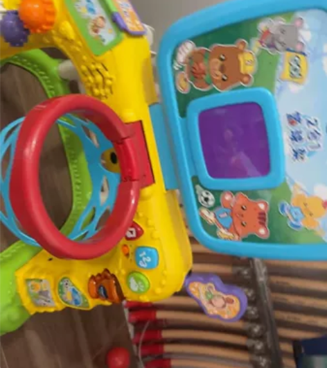 伟易达婴幼儿玩具带声音足球篮球筐投球益智玩...