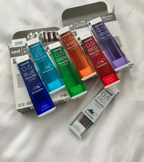 三菱彩色铅芯202彩色铅芯uni纳米铅芯每...