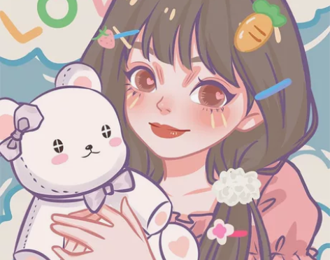 q版手绘定制设计卡通人物照片转漫画人像动漫...