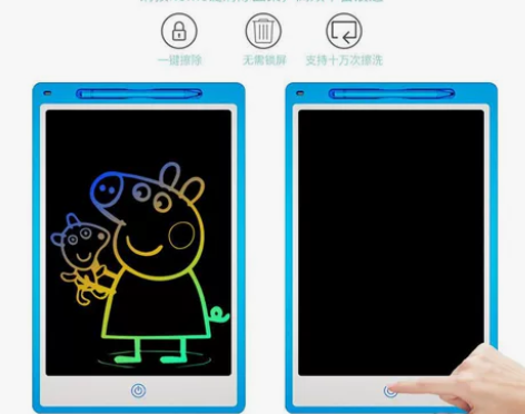 儿童画板液晶手写板黑板贴墙贴家用可擦写益智...