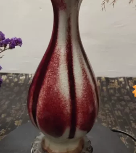 特惠福利！钧瓷煤烧花瓶！器型精巧！自然窑变...