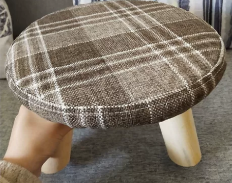 布艺小凳子创意小板凳矮凳实木客厅沙发凳家用...