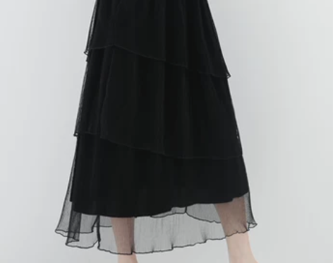 蛋糕半身裙女中长款不规则秋冬季2021年新...