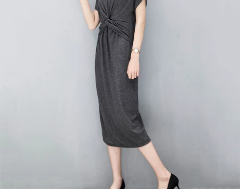 【狂欢价】裙子夏女2021新款收腰显瘦冷淡...