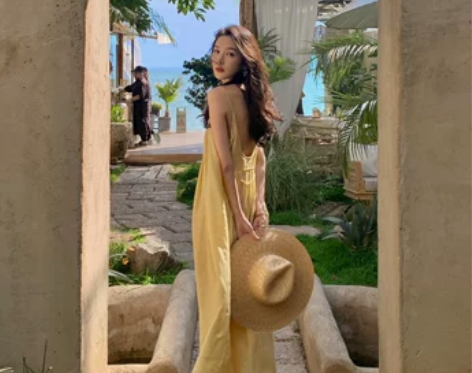 拍照裙子云南西双版纳大理长裙女海南三亚海边...