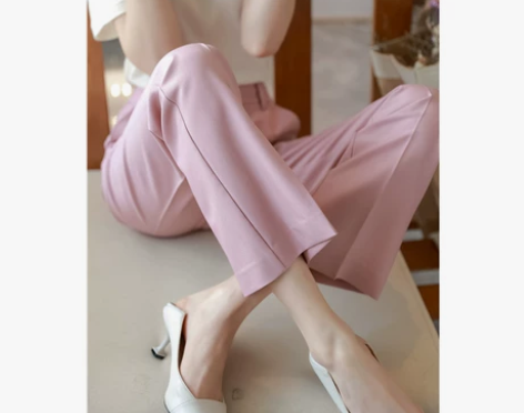 好得不得了！春夏新款垂感高腰显瘦薄款西裤女...