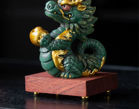 龙年摆件2024吉祥物创意生肖桌面客厅办公...