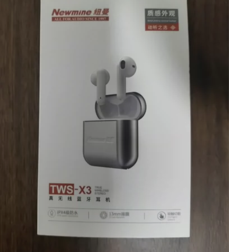 纽曼X3入耳式真无线蓝牙耳机运动久戴不痛降...