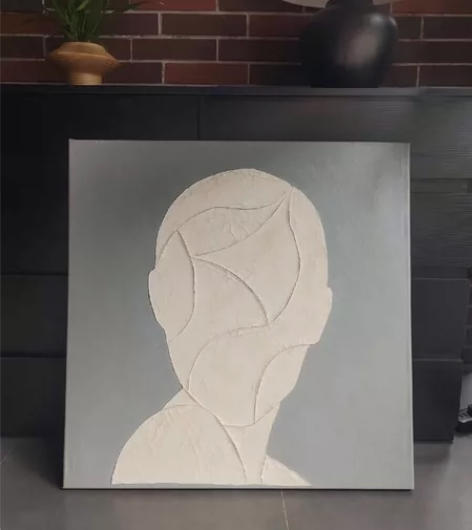 特殊工艺制作抽象肖像画 3cm厚 ...