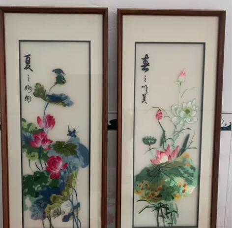 挂画，苏绣，刺绣 长103 宽42 150...