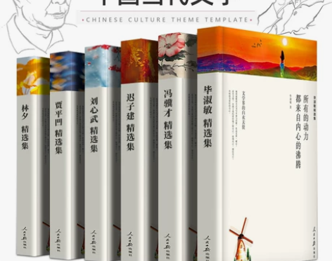 中国当代文学共6册 毕淑敏贾平凹迟子建林夕...