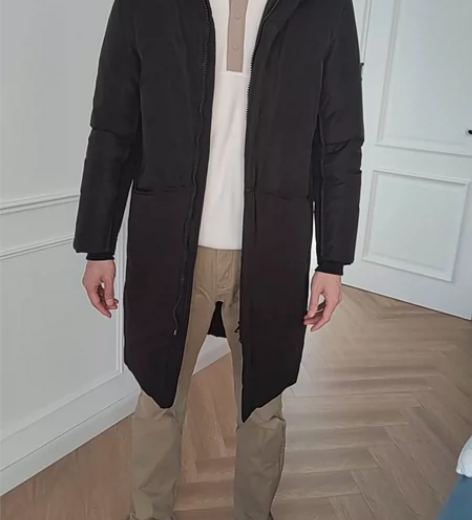 男士白鸭绒羽绒服 尺码M (适合175cm...