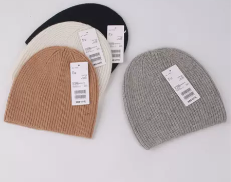 无印羊毛针织帽男女百搭保暖包头帽秋冬户外冷...