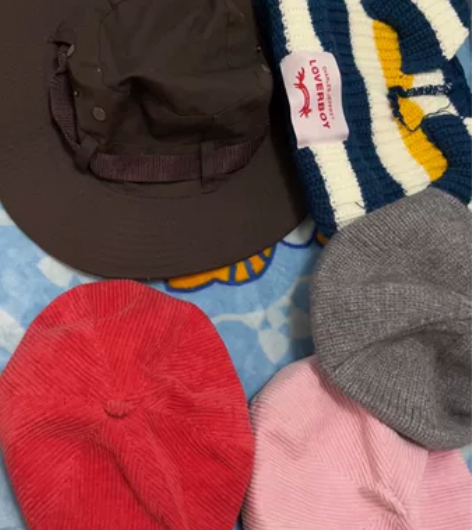 5个帽子 头围56-58 渔夫帽和小猪帽很...