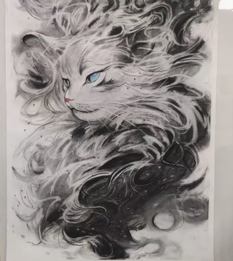 【纯手绘】  国画素描都可以订做，有现成作...