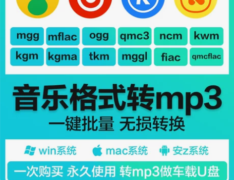音乐格式转换mgg ogg ncm kgm...