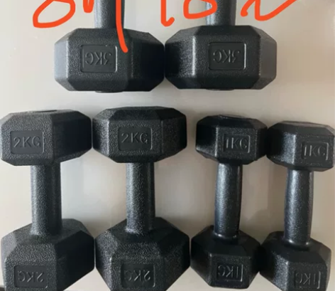 【健身房清仓处理】六角哑铃15kg10kg...