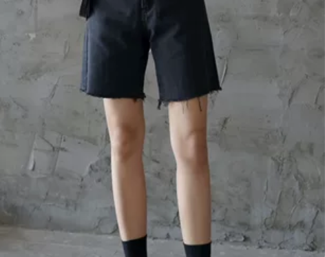 夏季大码牛仔短裤女胖妹妹mm五分裤学生直…...