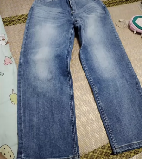 包邮女直筒九分牛仔裤   外贸订单全新M码...